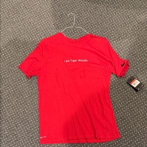 Nike Red Graphic Tee I am Tiger Woods